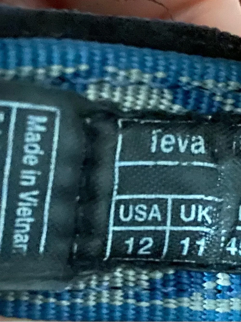 Teva Blue and Black Sport Sandals